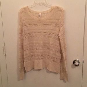 Off white, light weight sweater
